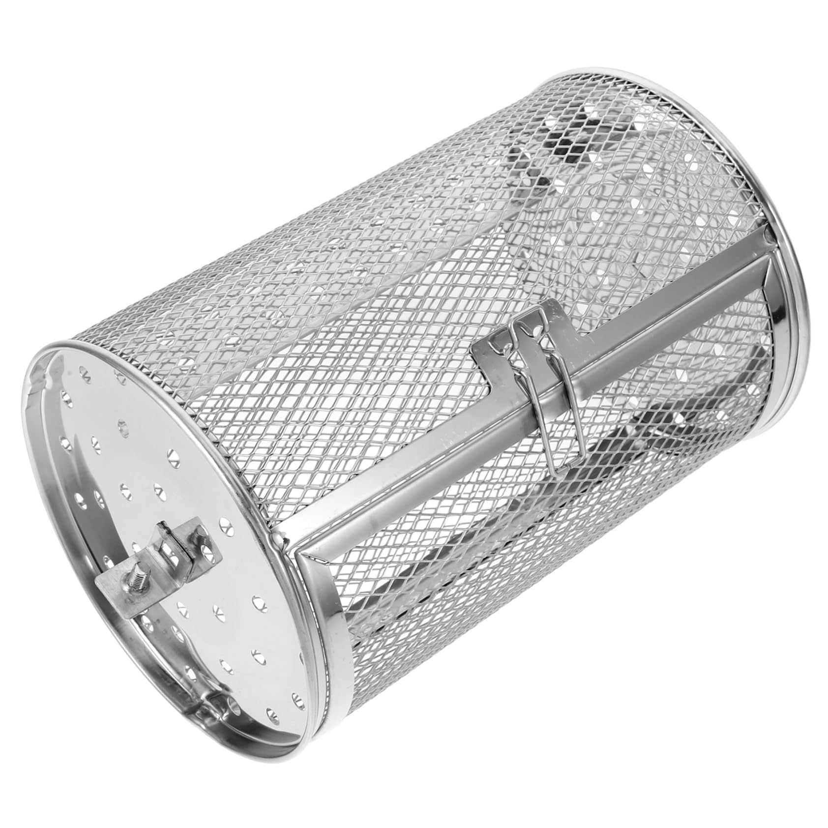 OUNONA Multipurpose Rotisserie Basket for Grill Oven Stainless Steel Rotating Drum for Even Cooking