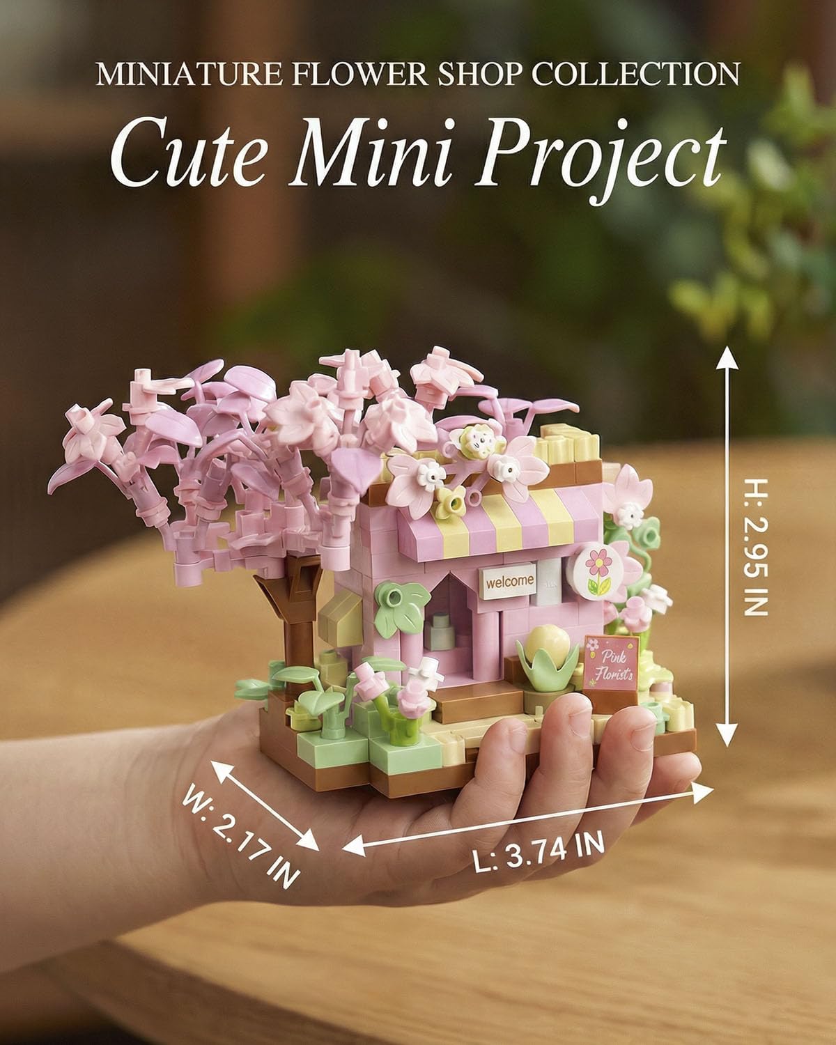 Amazon.com: QISHOUTING 6 Packs Mini Flower Shops Building Set