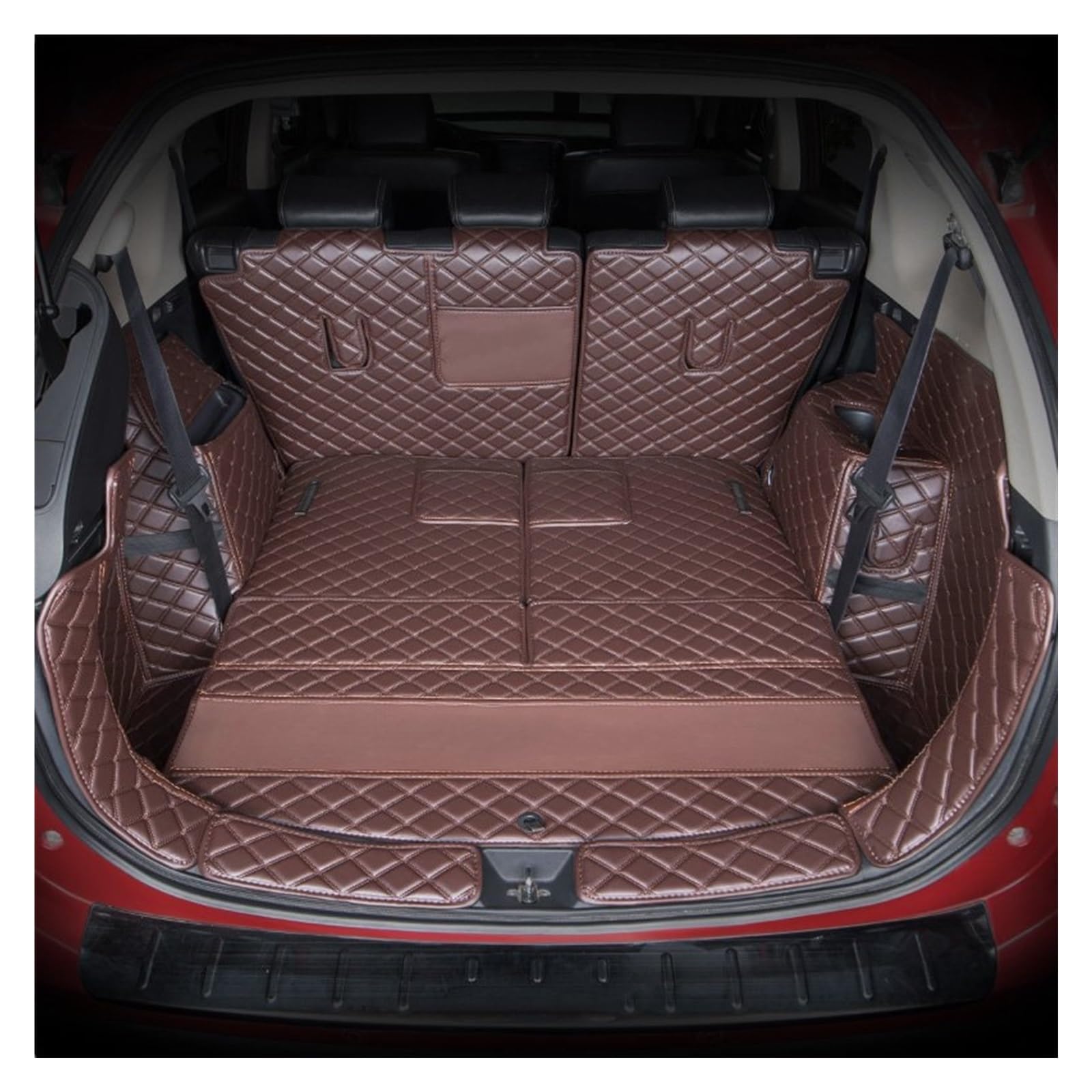 Tapis de coffre imperméable anti-salissures pour Mitsubishi Outlander 7 places