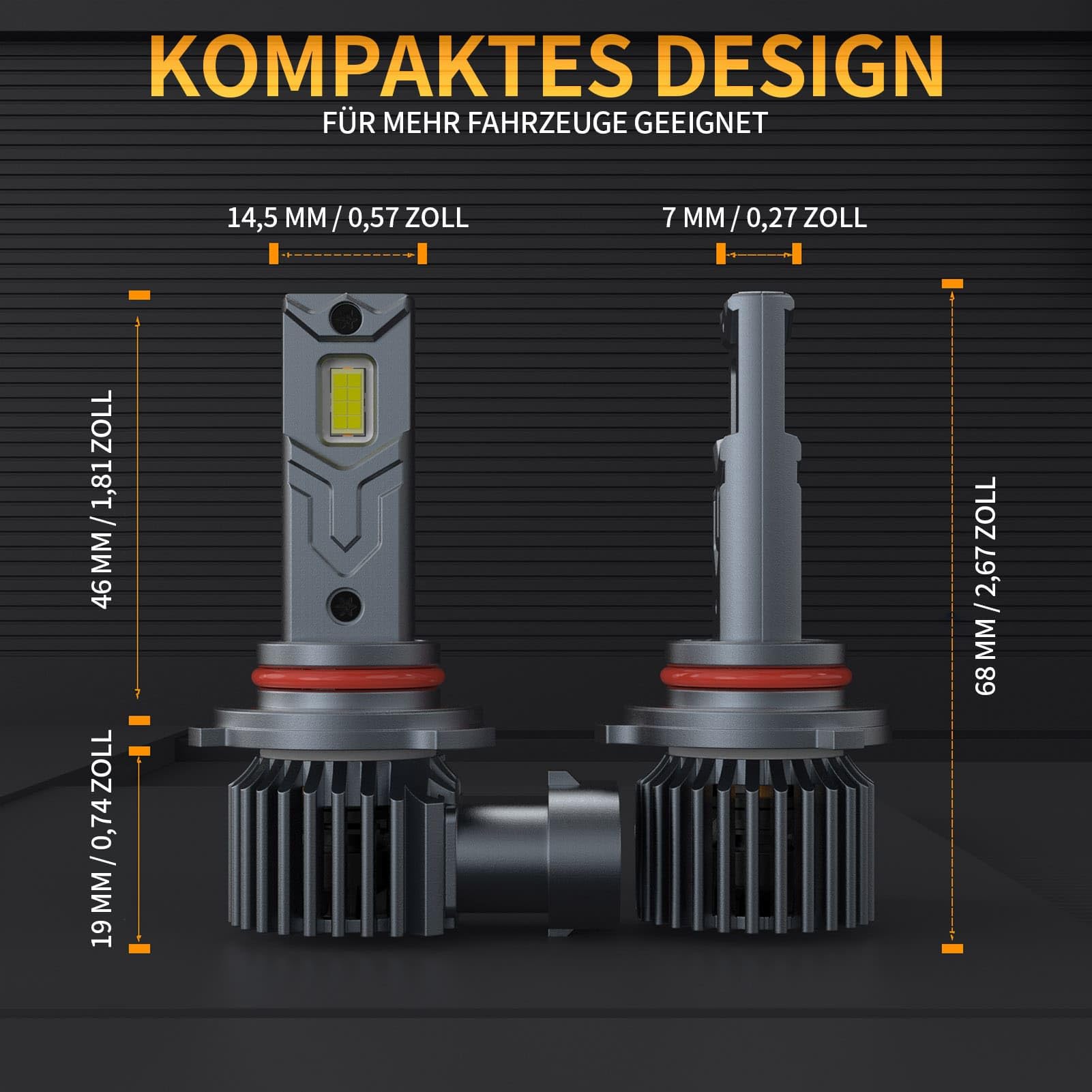 Halogen HB3 9005 lampen Auto 12V 60W 6000K Weiß – Plug & Play Halogenlampen mit Hoher Helligkeit & Effizientem Kühlsystem – HB3 Scheinwerferbirnen für Optimale Nachtsicht (2er Pack)