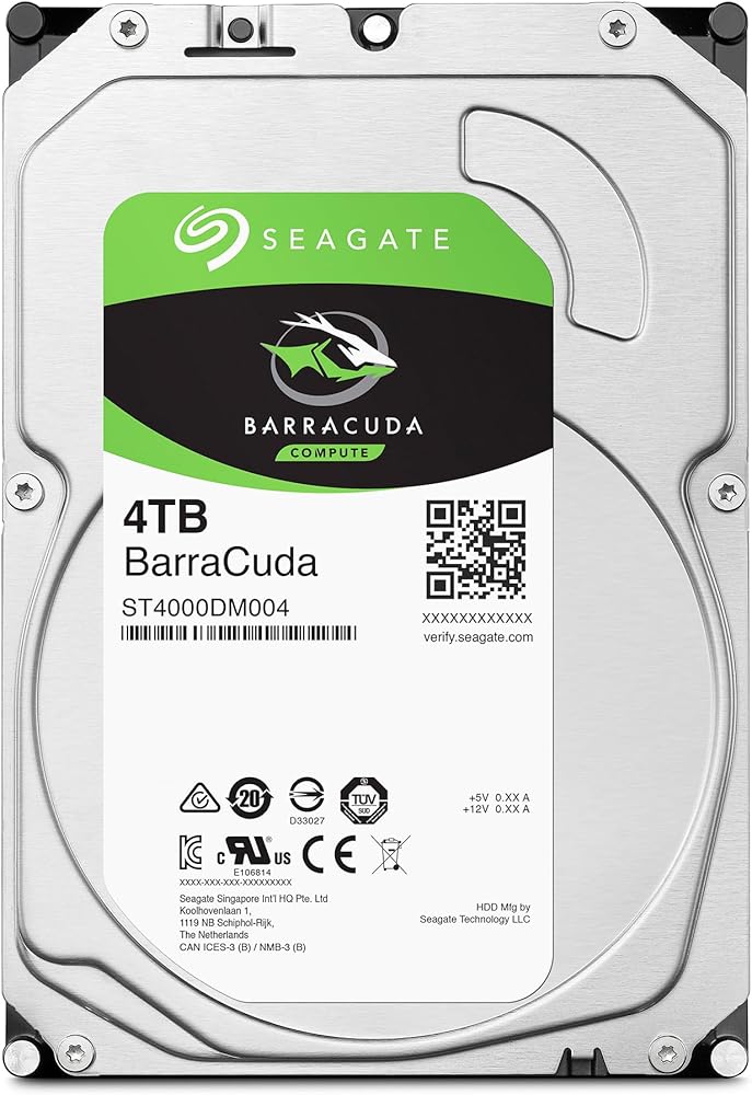 Seagate BarraCuda 4TB SATA 6Gb/s, 3.5" Internal Hard Drive with 5400 RPM & 256MB Cache thumbnail 2