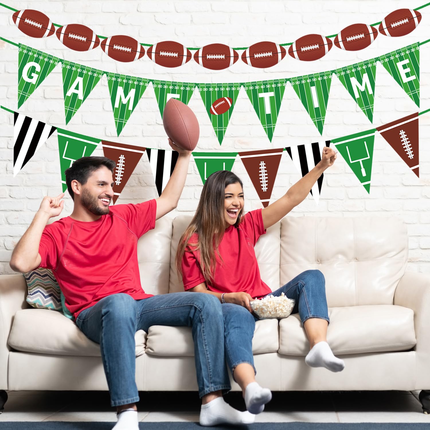 Football Theme Birthday Party Bunting Happy Birthd... – Vicedeal