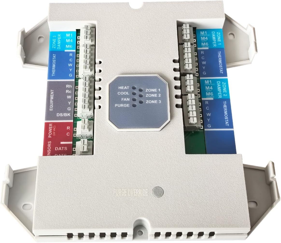 HZ311 True Zone Panel, 24V HVAC Zone Control Panel, Single Stage Heat/Cool, Up to 3 Zones, Variable Speed Fan, Auto Changeover
