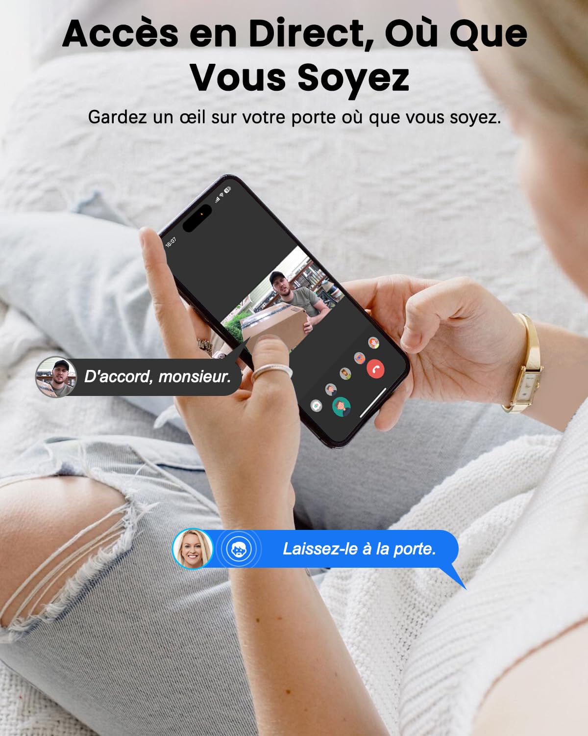 Bextgoo 2K Judas de Porte Camera Surveillance avec Carte 64 Go, Visiophone Connecté Interphone Vidéo, Judas Numerique 4.3’’ Écran avec Batterie 8000mAh, Vision 170°, Détection de Mouvement AI