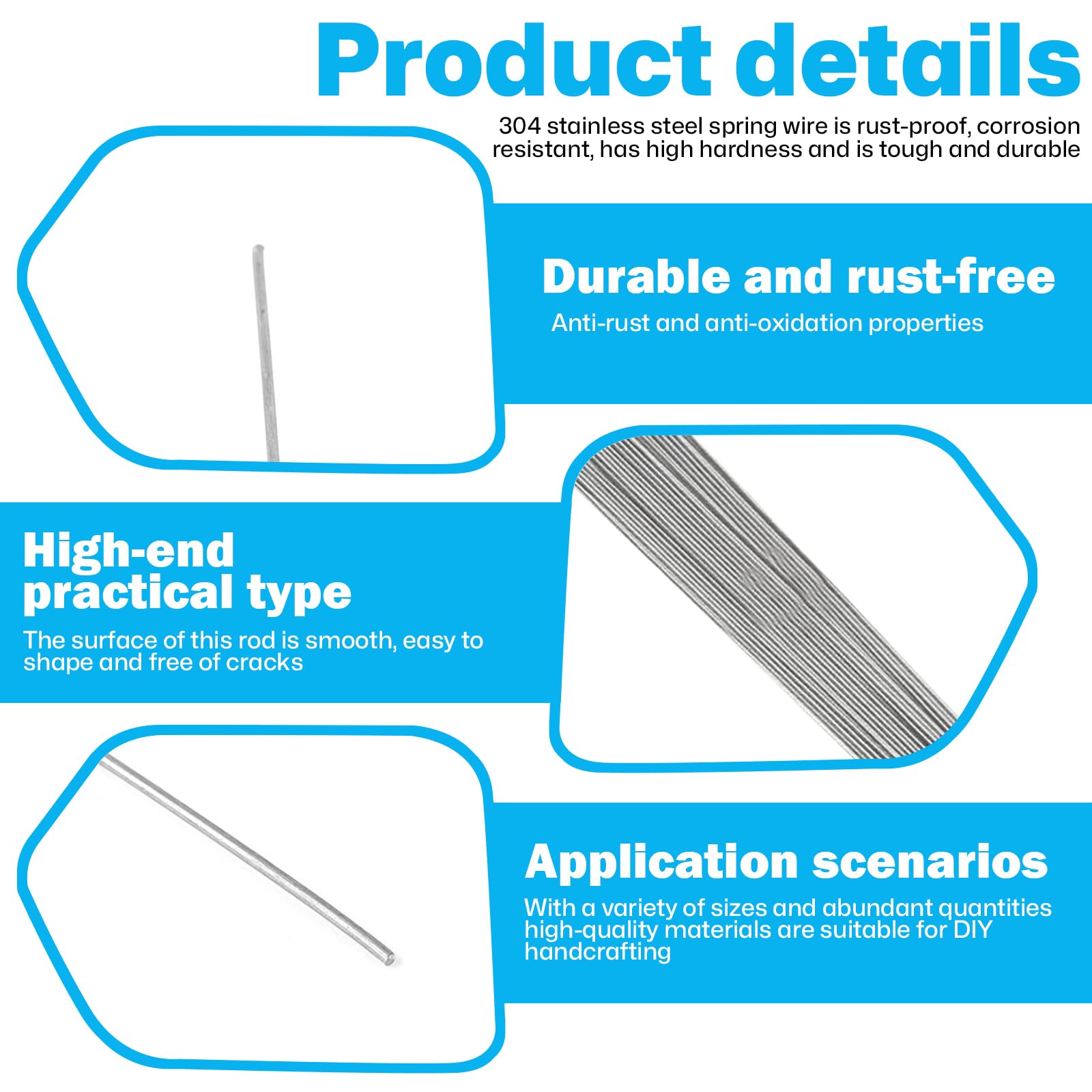 35x Federstahldraht 2,0 Mm – Edelstahl 304, 400 Mm Länge, Vollhart, Für DIY, Modellbau & Technik