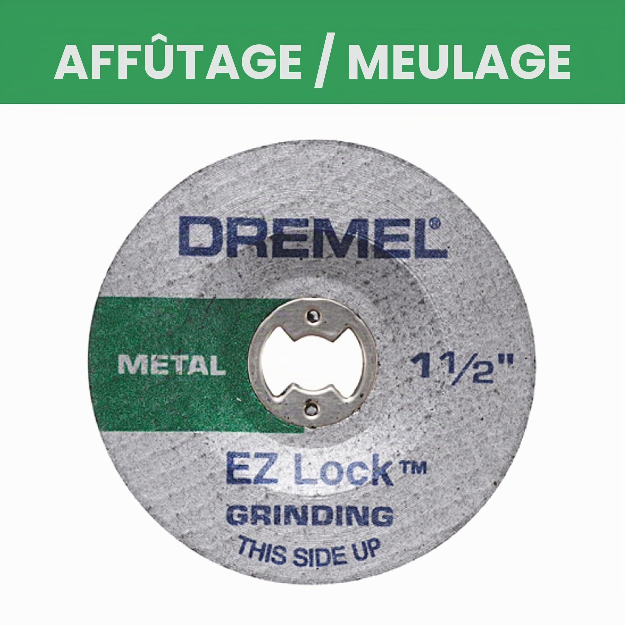 Dremel EZ541GR Roue de meulage EZ Lock en métal Vert