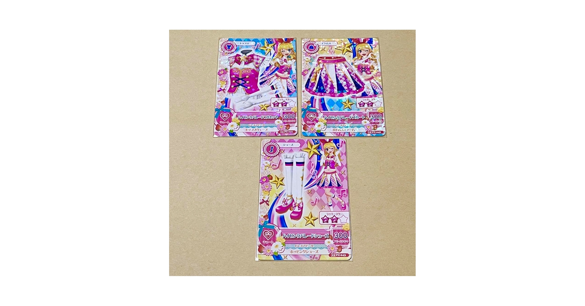 アイカツ ハイピンクパレードスカート　星宮いちご　キャンペーン アイカツカード ハイピンクパレードスカート アニメ柄 星宮