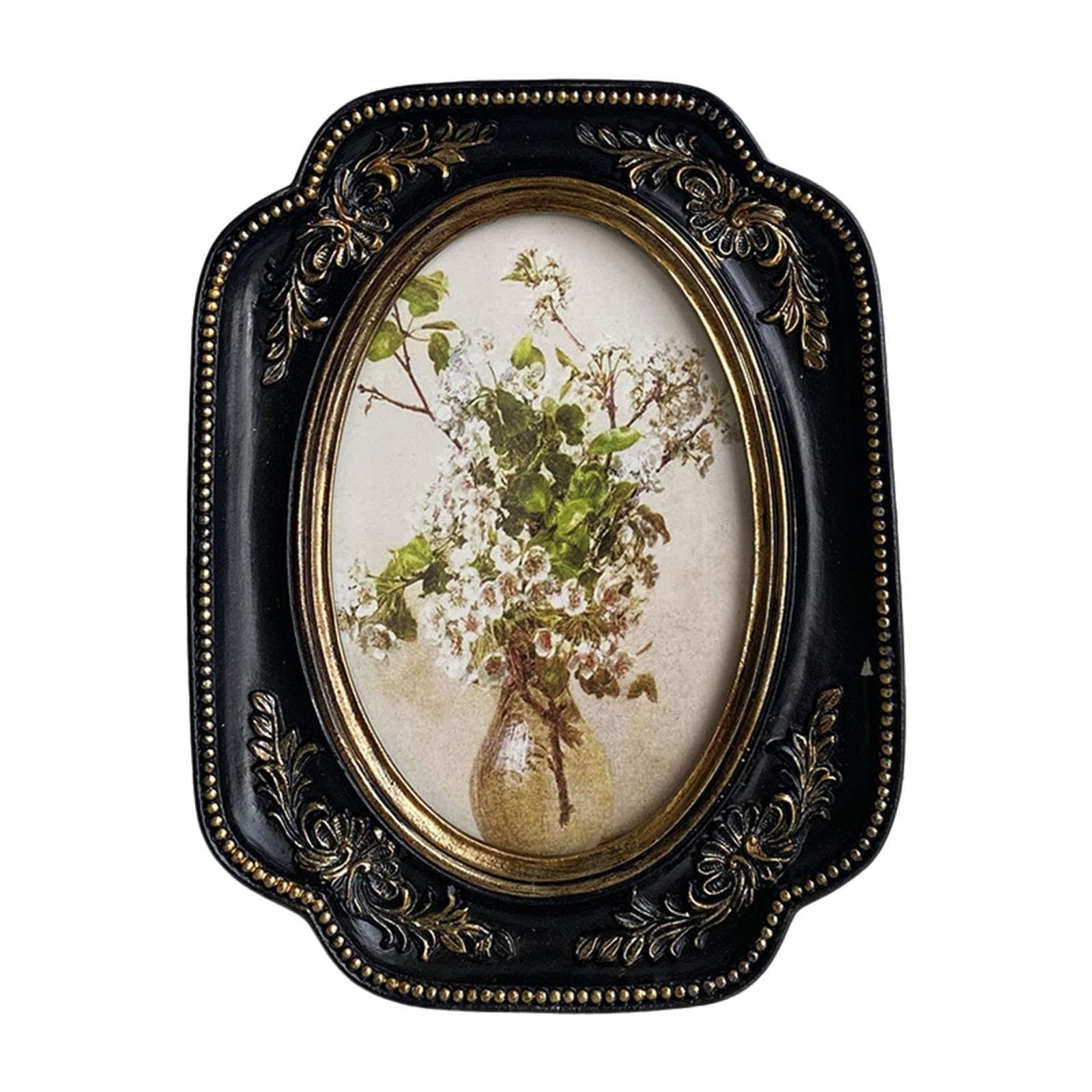 Cadre photo vintage en noir élégant pour décorer un bureau ou une chambre