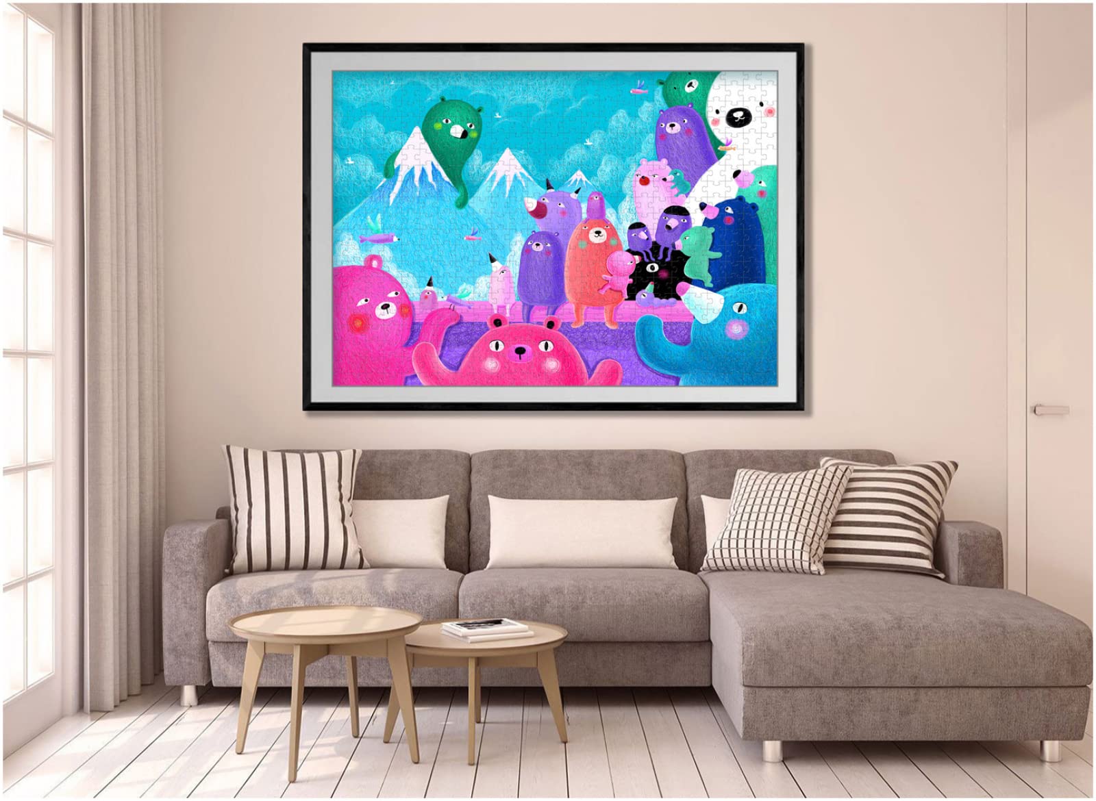 Puzzle per adulti in legno da 1500 pezzi Gioco per animali Regalo per il tempo libero Intrattenimento Decorazione per feste