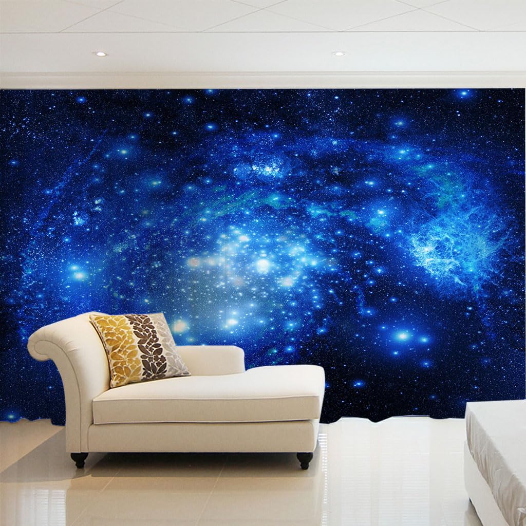 Rideaux et draperies intérieurs transparents bleu ciel 2 panneaux 140x260