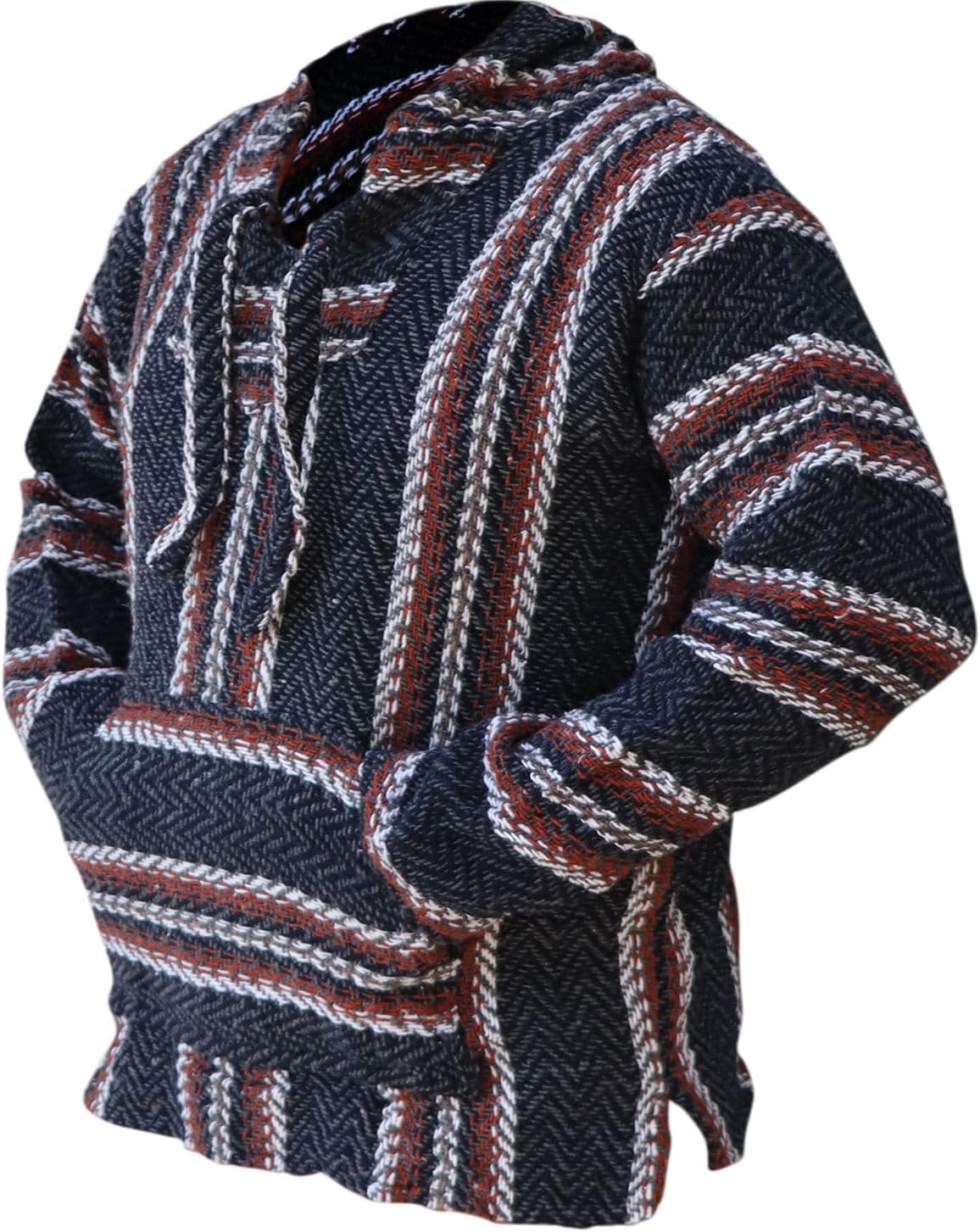 Del Mex Deluxe Mexican Baja Hoodie Sweatshirt Pullover Jerga Surf Poncho Drug Rug - Image 3