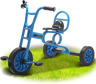 Kids Tricycle for Ages 3+, Preschool Daycare Playground Kids Balance Bike, Home Toddler Trike with Bell and Rubber Wheels, Boys and Girls Indoor/Outdoor Play Equipment, Toys for Children