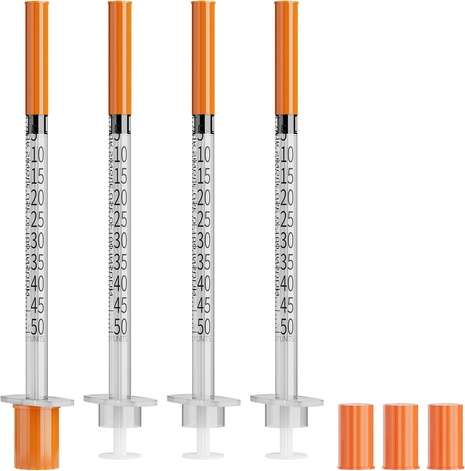 100 PACK 0.5ml/cc 31G 5/16" 8mm, U-100 Jeringas | Disposable Lab Supplies Individual Wrapped
