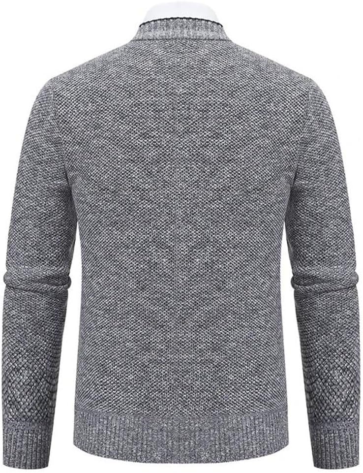 Men’s Knitted Cardigan Casual V-Neck Soft Knit Sweater Comfortable Everyday Wear Layered Winter Top