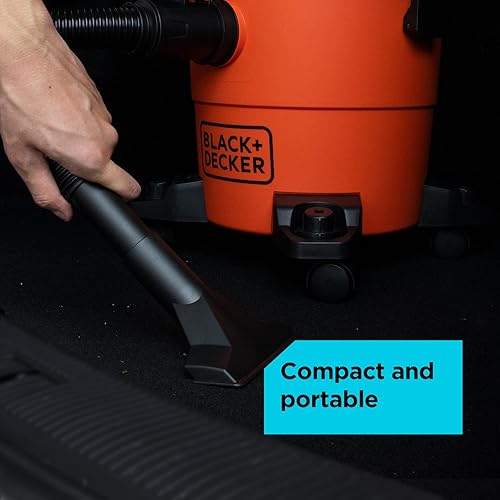 Miniatura 6 de BLACK+DECKER Aspiradora para tienda húmeda y seca, aspiradora portátil 3 en 1 de 4 galones con accesorios, taller, garaje, aspiradora para el hogar