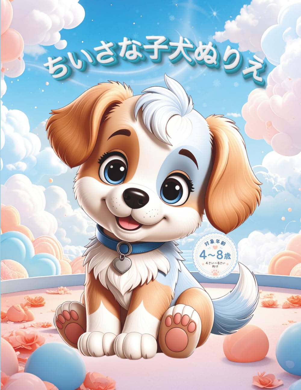 ちいさな子犬ぬりえ