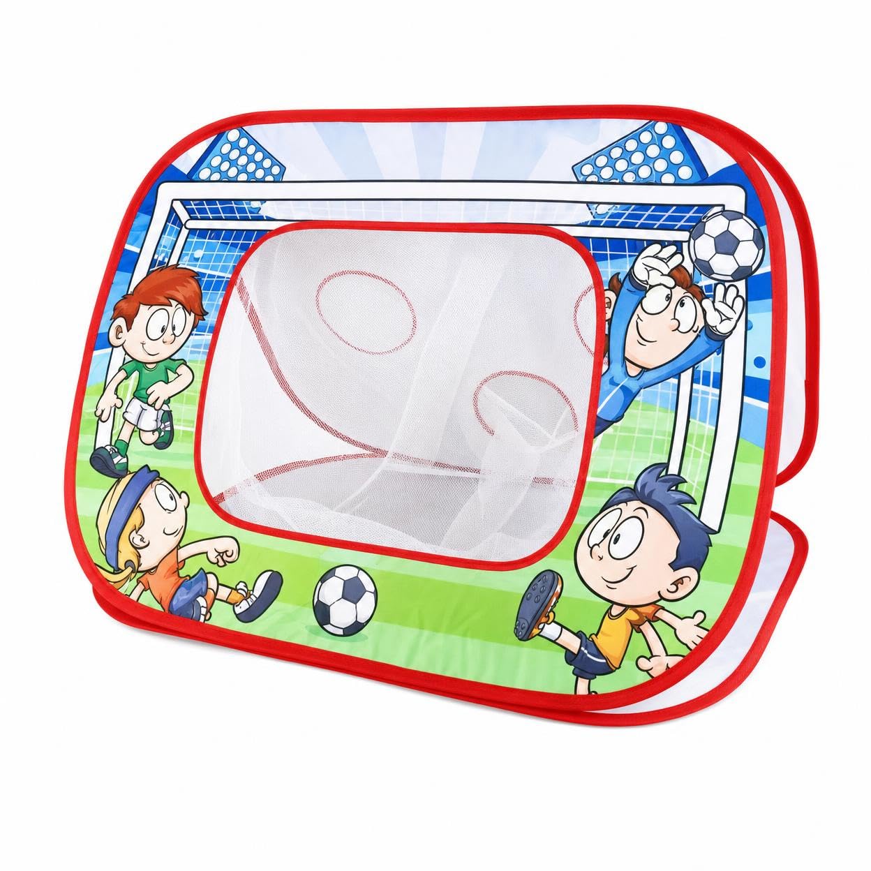 Giochi di lancio per bambini 4-6 anni, set da gioco all'aperto pieghevole, con bersaglio, calcio e palla appiccicosa, per feste e giardino