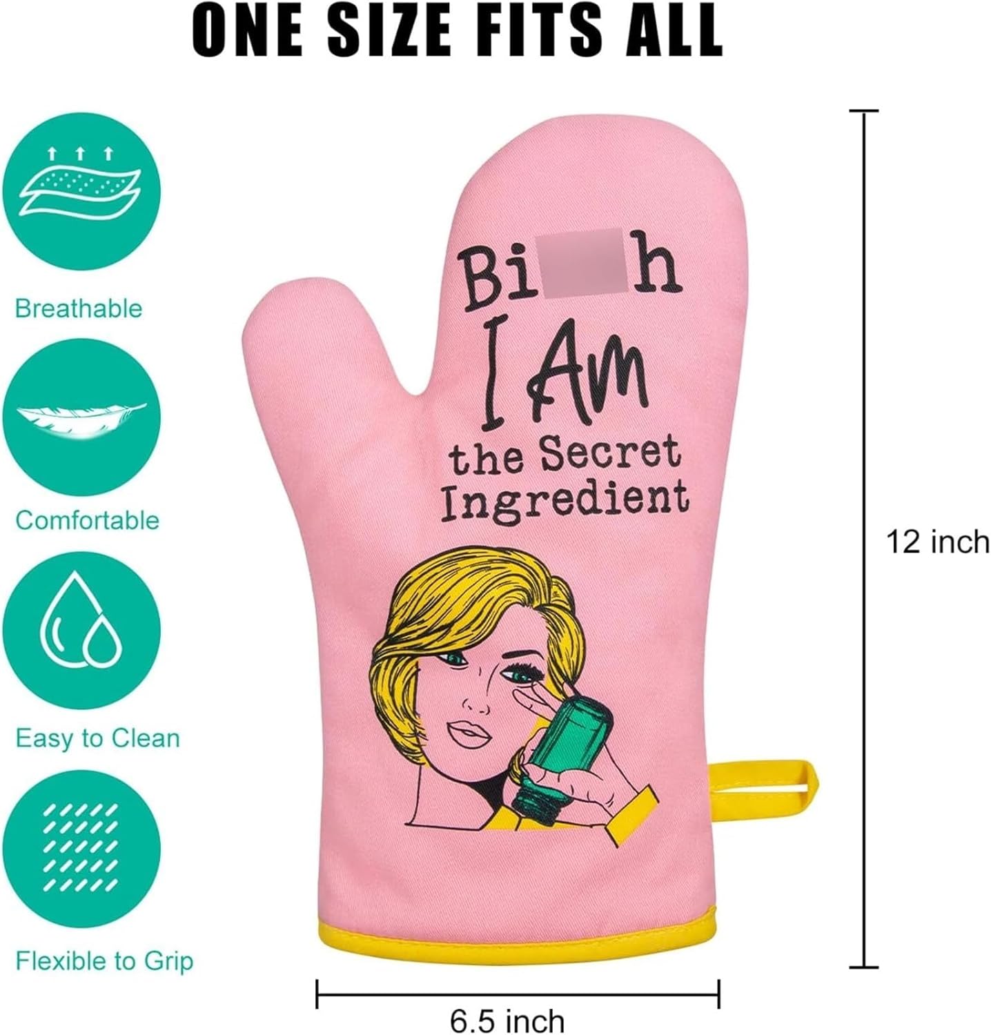 Pink Oven Mitts, Kitchen Accessories for Baking Gifts