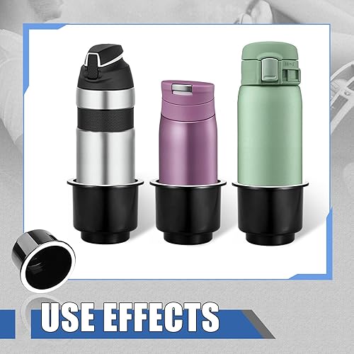 Miniatura 5 de Crynod 4 piezas de soporte para tazas de automóvil, 4.3 x 3.6 pulgadas, impermeable, de plástico, base de repuesto para vasos, decoración universal