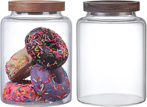 Miniatura 6 de Recipiente de café al vacío de vidrio para almacenamiento de alimentos con tapas herméticas, recipiente de café de vidrio de borosilicato,