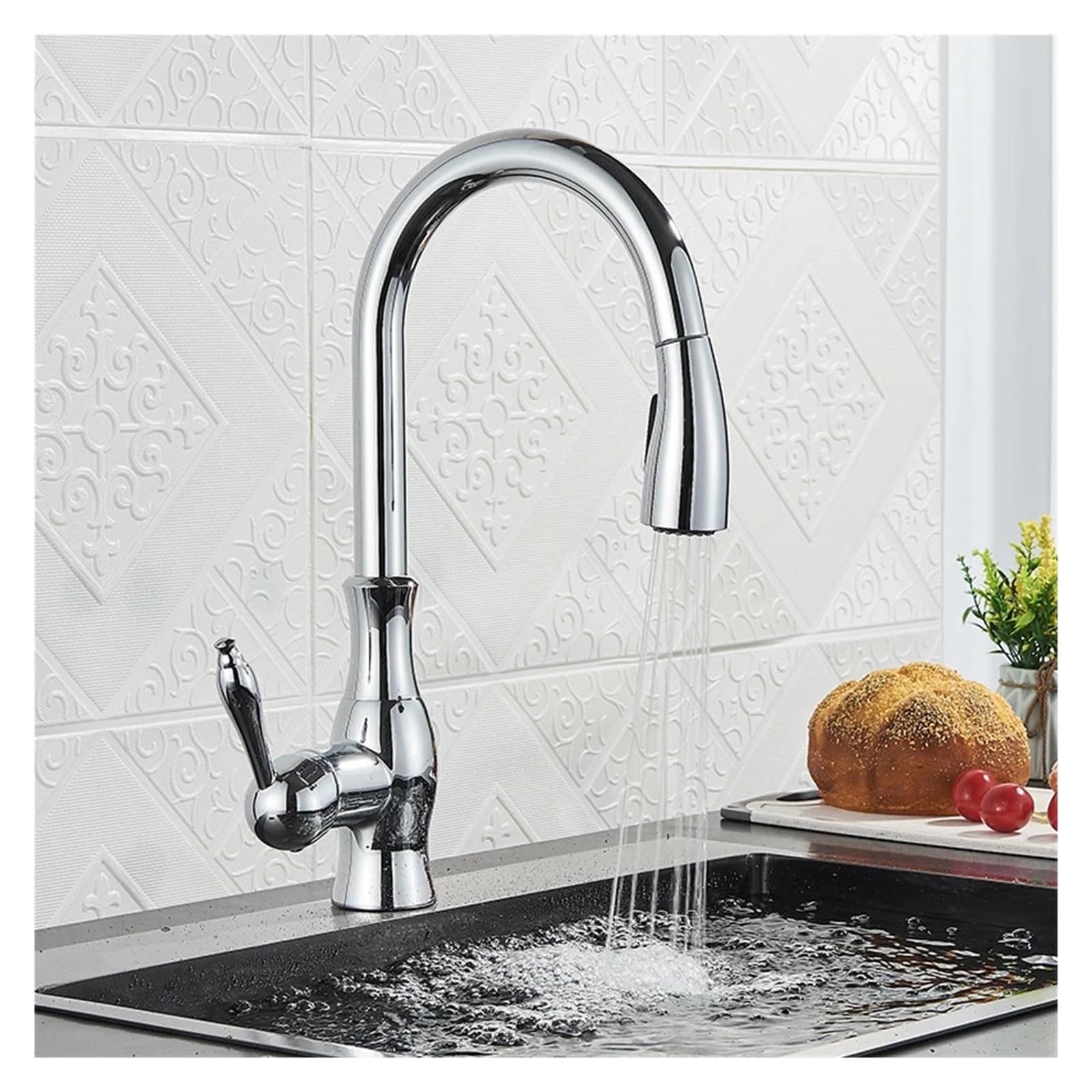 Robinet de cuisine extractible mitigeur chaud froid pour simplifier vos repas