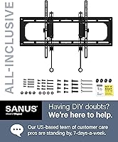 Vista 7 de SANUS Soporte de pared inclinable para TVs de 46" - 90" o 150 libras - Soporte de inclinación premium con ajuste universal - Extensión suave de 5.7