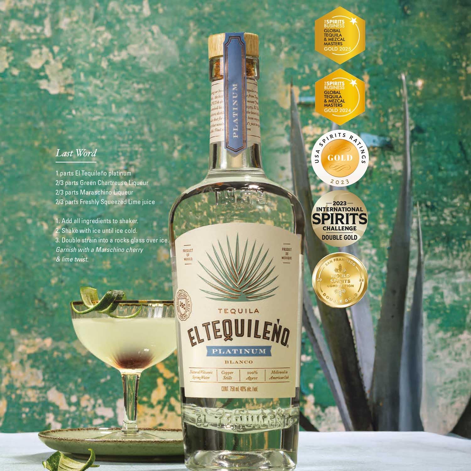 El Tequileno Tequila Platinum Blanco 70 cl