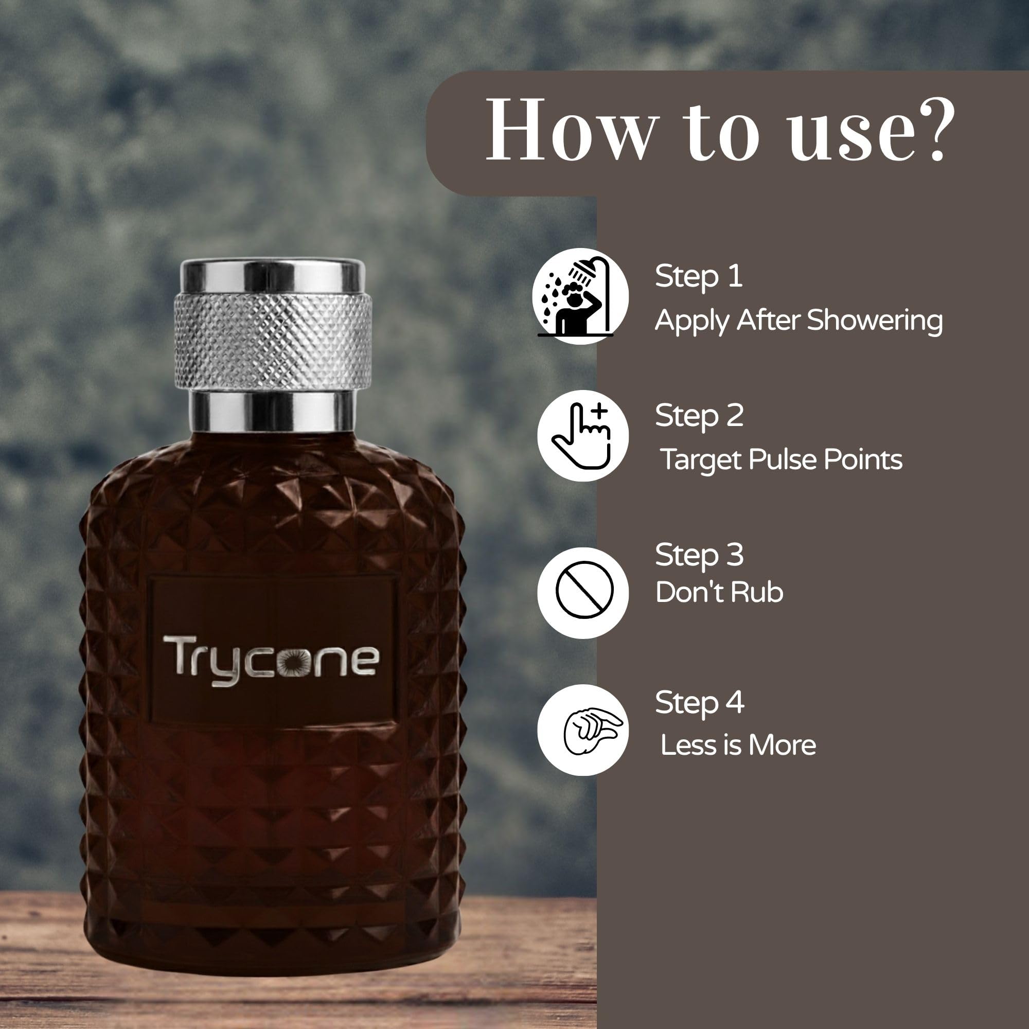 Trycone Oudelix Eau de Parfum for Men | Rich Oud with Saffron, Rose & Deep Amber Woods | Long-Lasting Luxury Fragrance, 50 ml 3