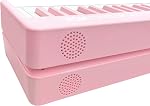 88 Key Foldable Digital Piano, Semi-Weighted Keys, rechargeable Portable Electric Piano with USB/MIDI, Speakers, Pedal, Power adapter/Delicate Handbag (Pink)