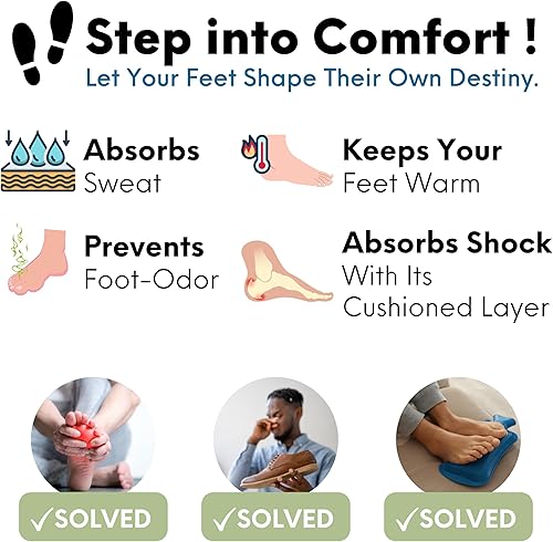 Miniatura 5 de HANDARTE - Plantillas térmicas de cuero  Insertos de lana natural suave para hombres y mujeres  Sin cromo, antisudor y antiolor - US W9.5M8  EU41