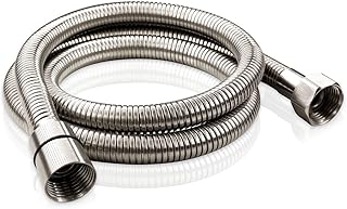 PHASAT 39-Inch short Indoor Outdoor Shower Tube Replacement Stainless Steel Handheld Shower Hose,Brushed Nickel,A3107N-1.0