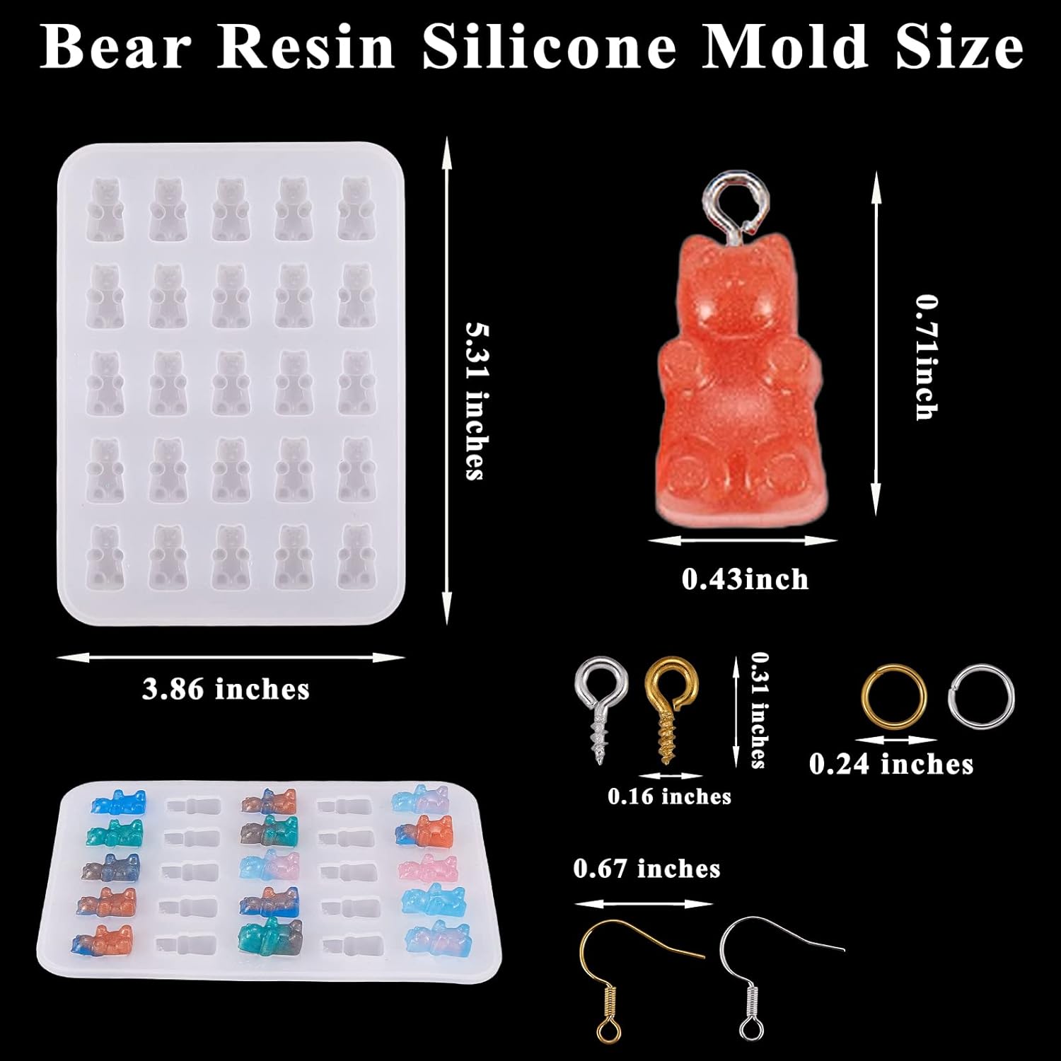 BEEFLYING Kit per creazione di gioielli con perle di vetro da 700 pezzi