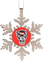 Vista 32 de Adorno navideño de copo de nieve de Alabama Crimson Tide