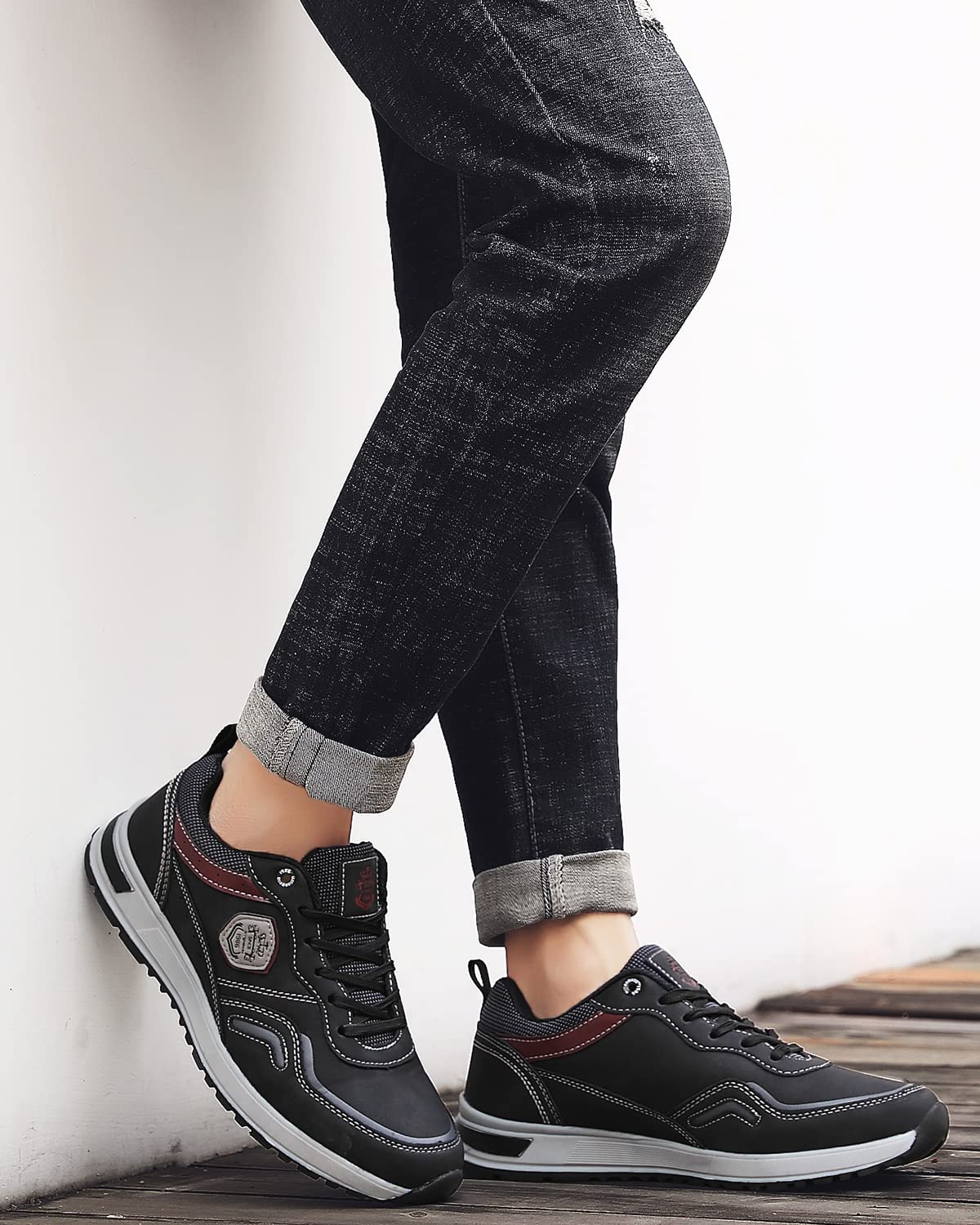 ARRIGO BELLO Zapatillas Hombre Zapatos Vestir Casual Deportivas Transpirables Gimnasio Correr Running Al Aire Libre Sneakers Talla 41-46