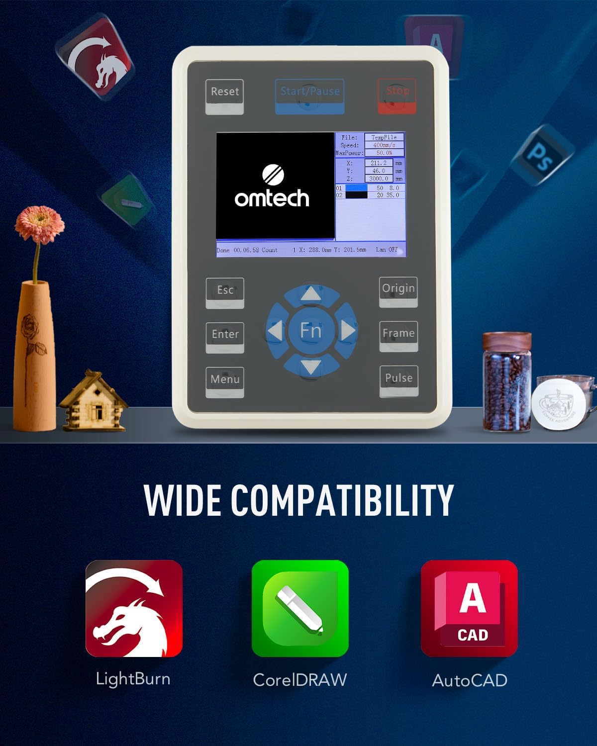 സോഫ്റ്റ്വെയർ അനുയോജ്യത ഐക്കണുകളുള്ള റുയിഡ നിയന്ത്രണ പാനൽ