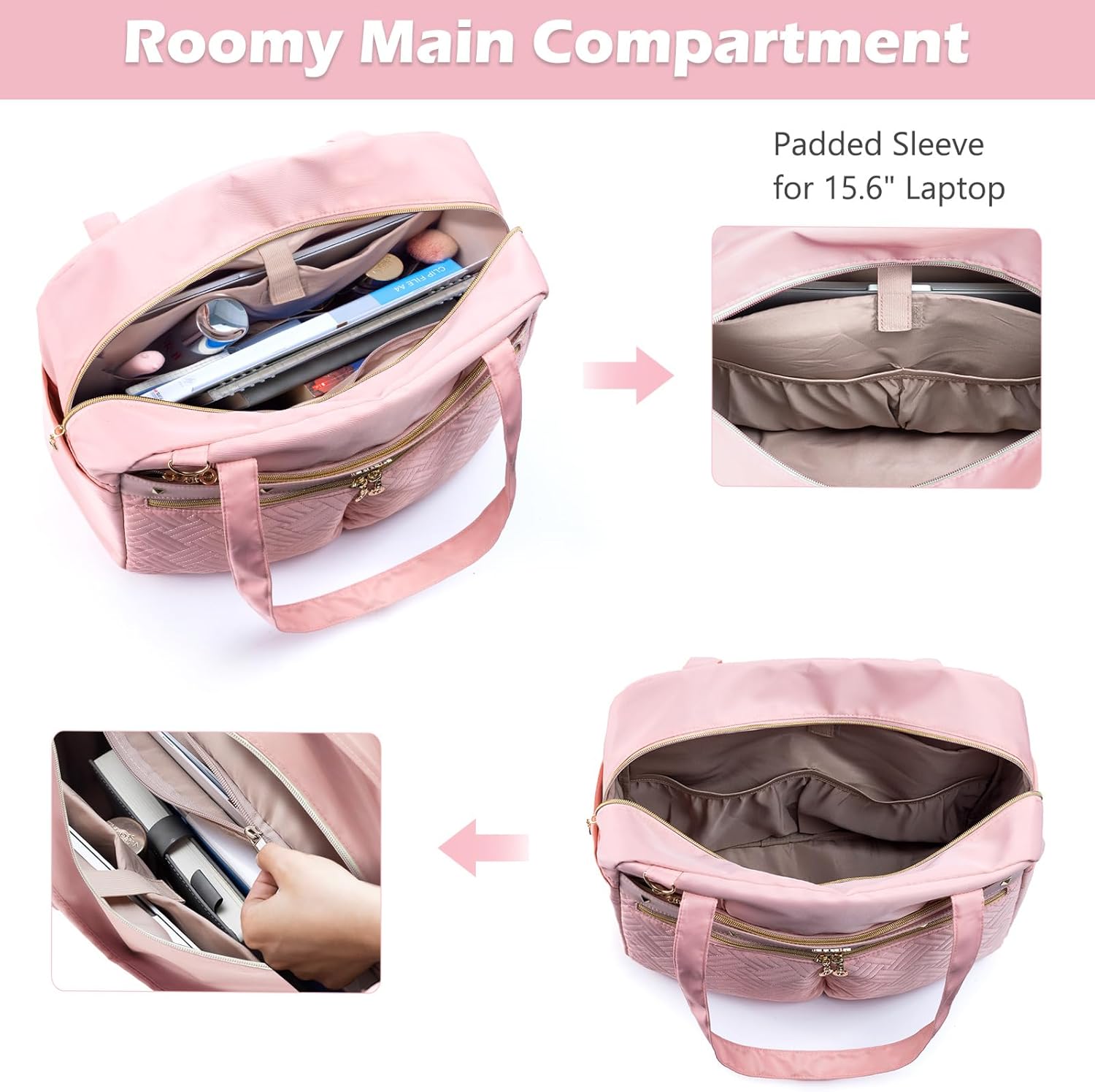 SFYBYHEART Teacher Tote Bags for Work Women, Large Teacher Bag with Laptop Compartment, Nursing Tote Bag, Utility Bag - Image 3