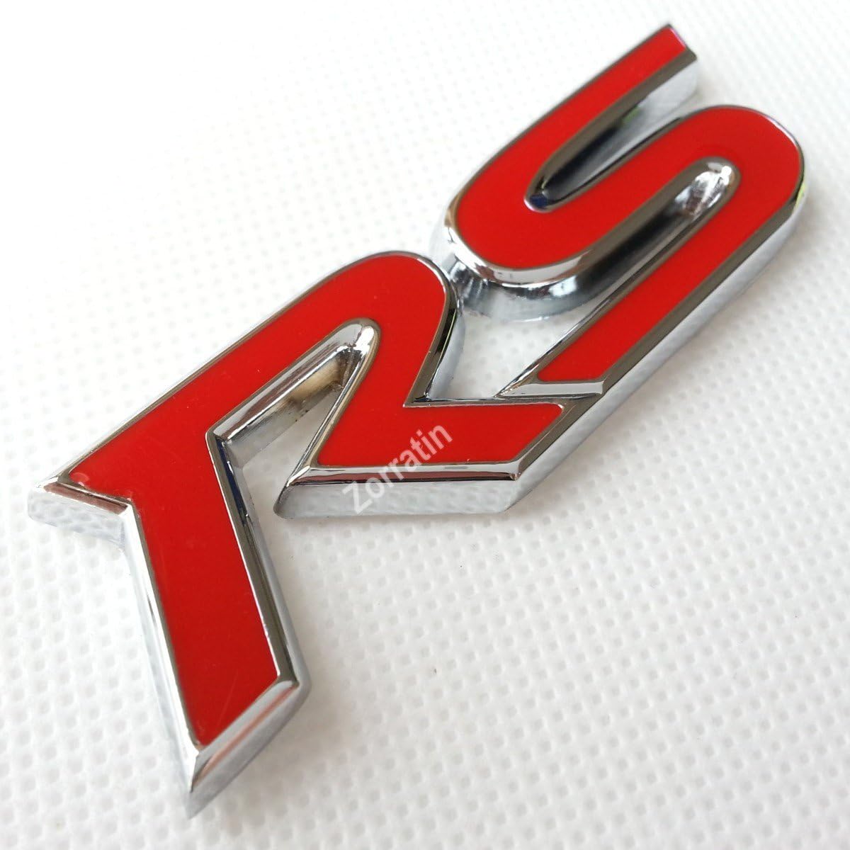 Metal RS Emeblem Decal pre-Adhesive 3D RS Badge for Chevrolet Camaro Malibu Spark Trax Equinox Silverado and Mustang RS