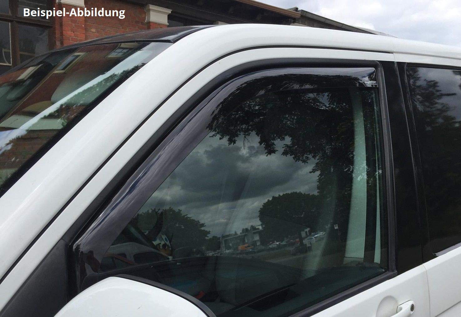 CLIMAIR Windabweiser Regenabweiser für VW T5 T6 ABE schwarz 1 Paar