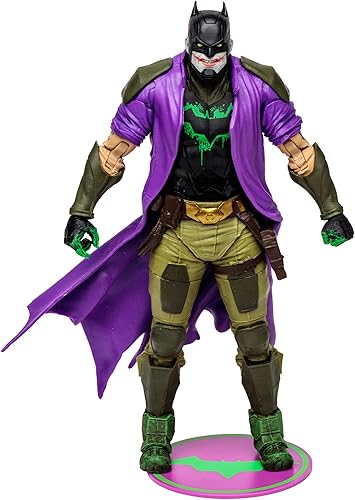 DC Multiverse Comics - Figura de acción de 7 pulgadas, exclusiva del estado del futuro, Joker Dark Detective (etiqueta dorada)