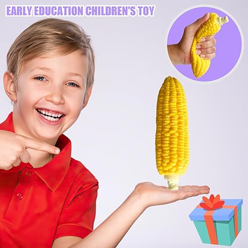 Miniatura 5 de Juguetes esponjosos de maíz para aliviar el estrés, juguete suave perfumado de simulación de maíz, juguetes para apretar, lindo regalo de cumpleaños