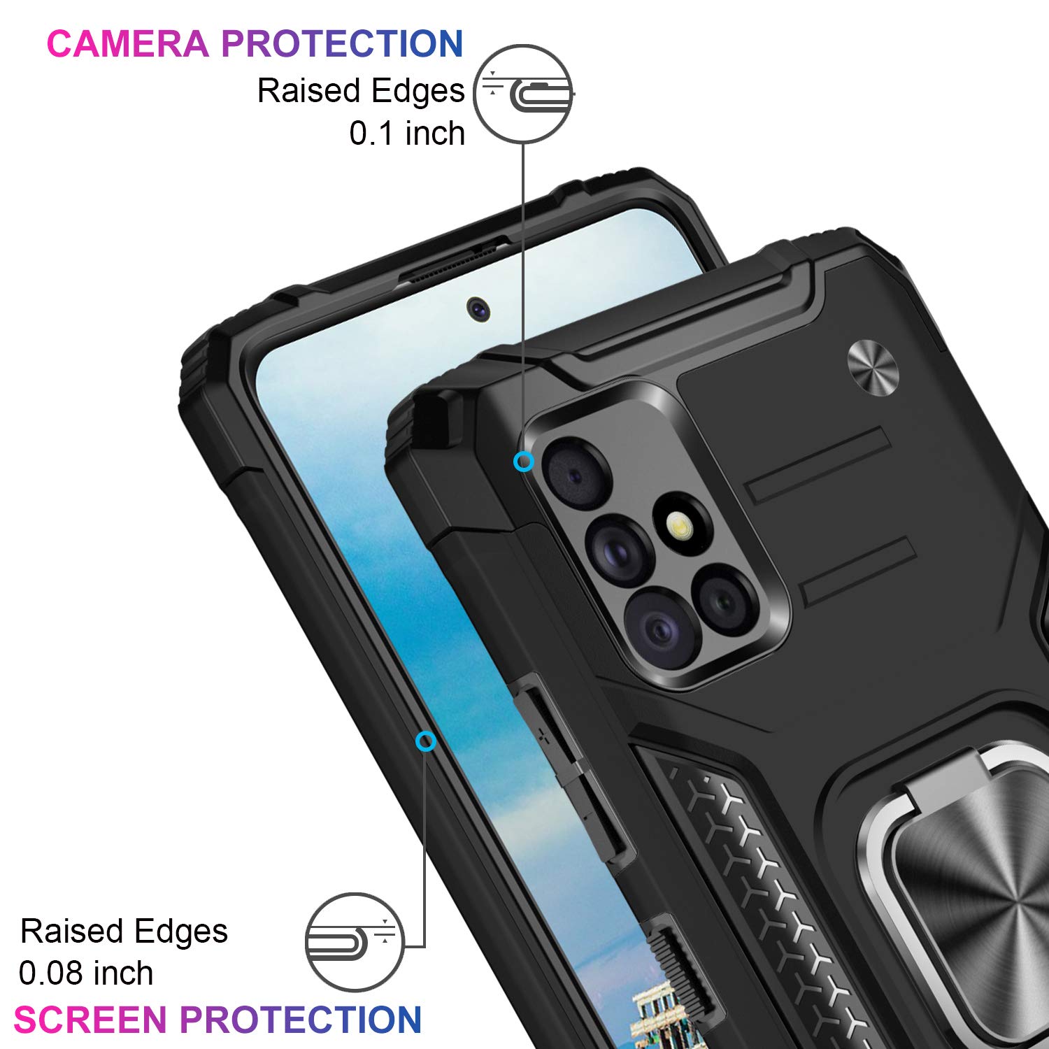 Amazon.co.jp: IKAZZ Galaxy A51 4G ケース スクリーンプロテクター