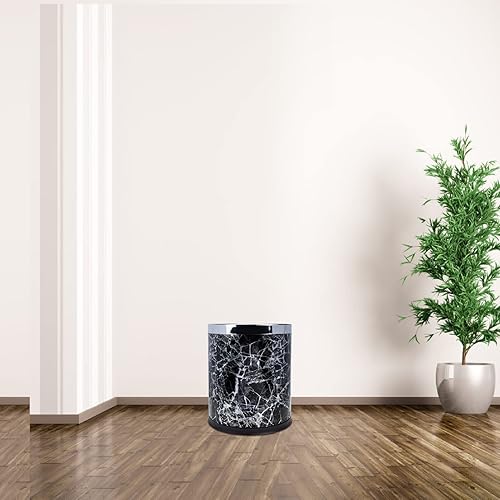 Miniatura 4 de Bote de basura con patrón de mármol estilo europeo para baño, cocina, dormitorio, soporte de basura, fuerte capacidad de carga para espacios y uso