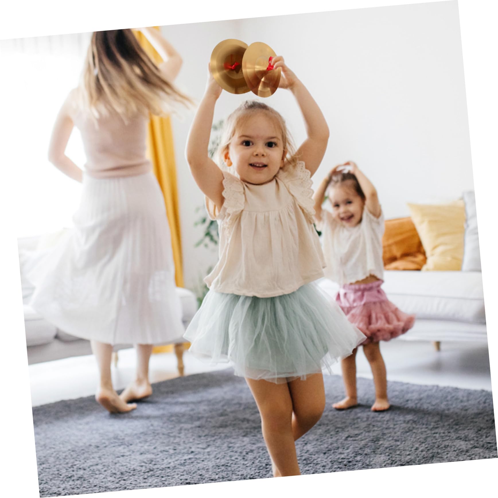 NULYLU Loud Gong Instrument Set Gong and Cymbals 15cm Cymbals Music Instrument