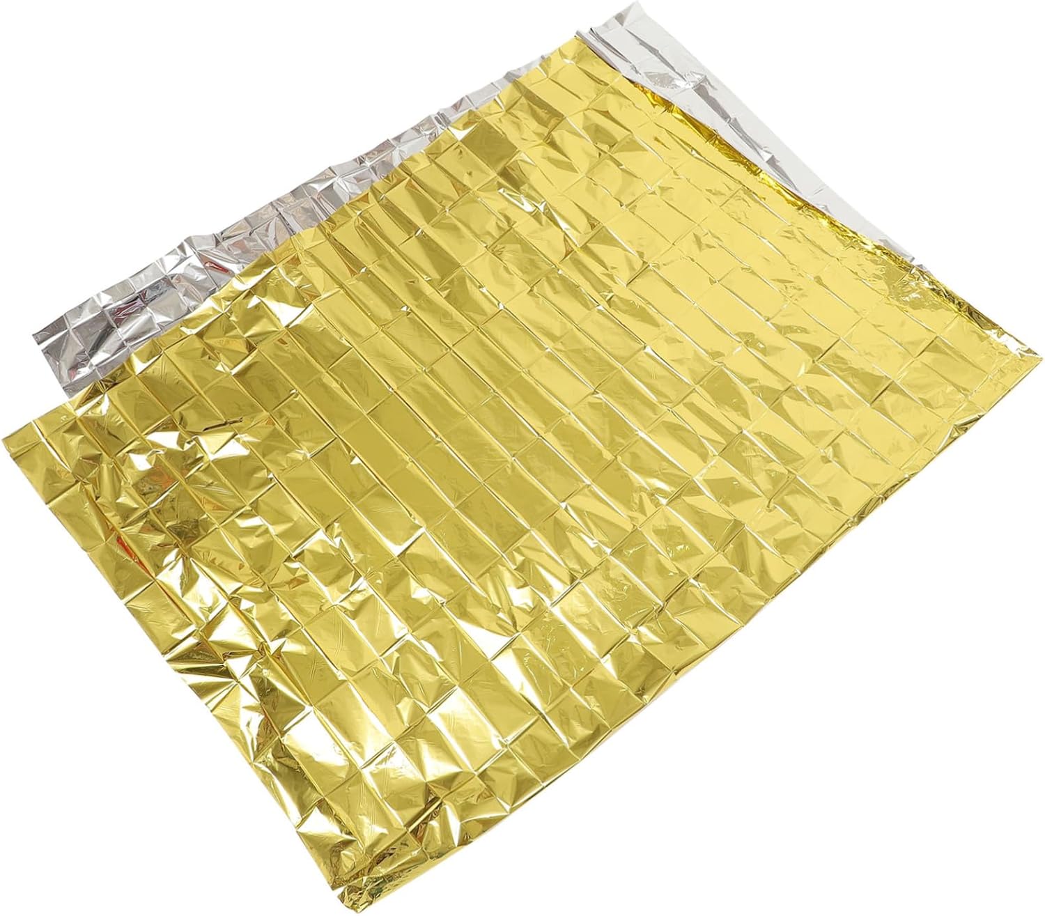 10pcs Thermal Insulation Emergency Blanket Multi-use Reflective Survival Blankets for Outdoor Camping Travel and First Aid Lightweight and Portable