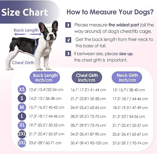 Miniatura 6 de AOFITEE Abrigo de invierno para perro, cálido pijama de forro polar para perro, chaqueta suave de cuerpo completo para clima frío, cuello alto,