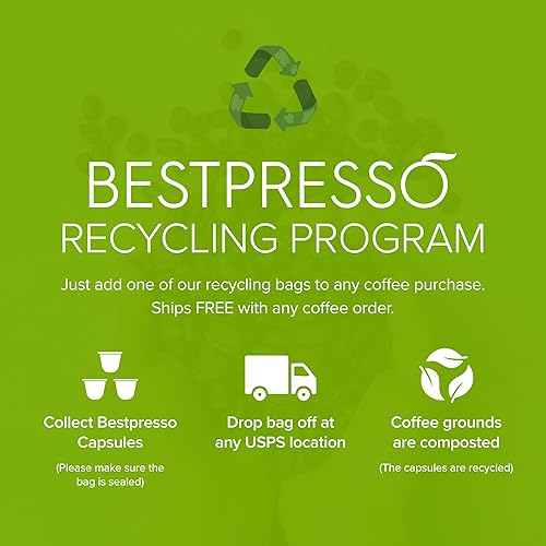 Miniatura 7 de Cápsulas de café expreso orgánico USDA Bestpresso de aluminio para máquina Nespresso, paquete de 120 unidades (paquete variado)
