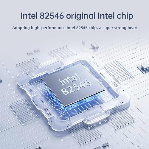 Miniatura 9 de para Intel 82576 Chip E1G42ET 1.25G Gigabit PCI Express 2.0 X1 Ethernet Converged Network Adapter (NIC), puertos de cobre RJ45 duales