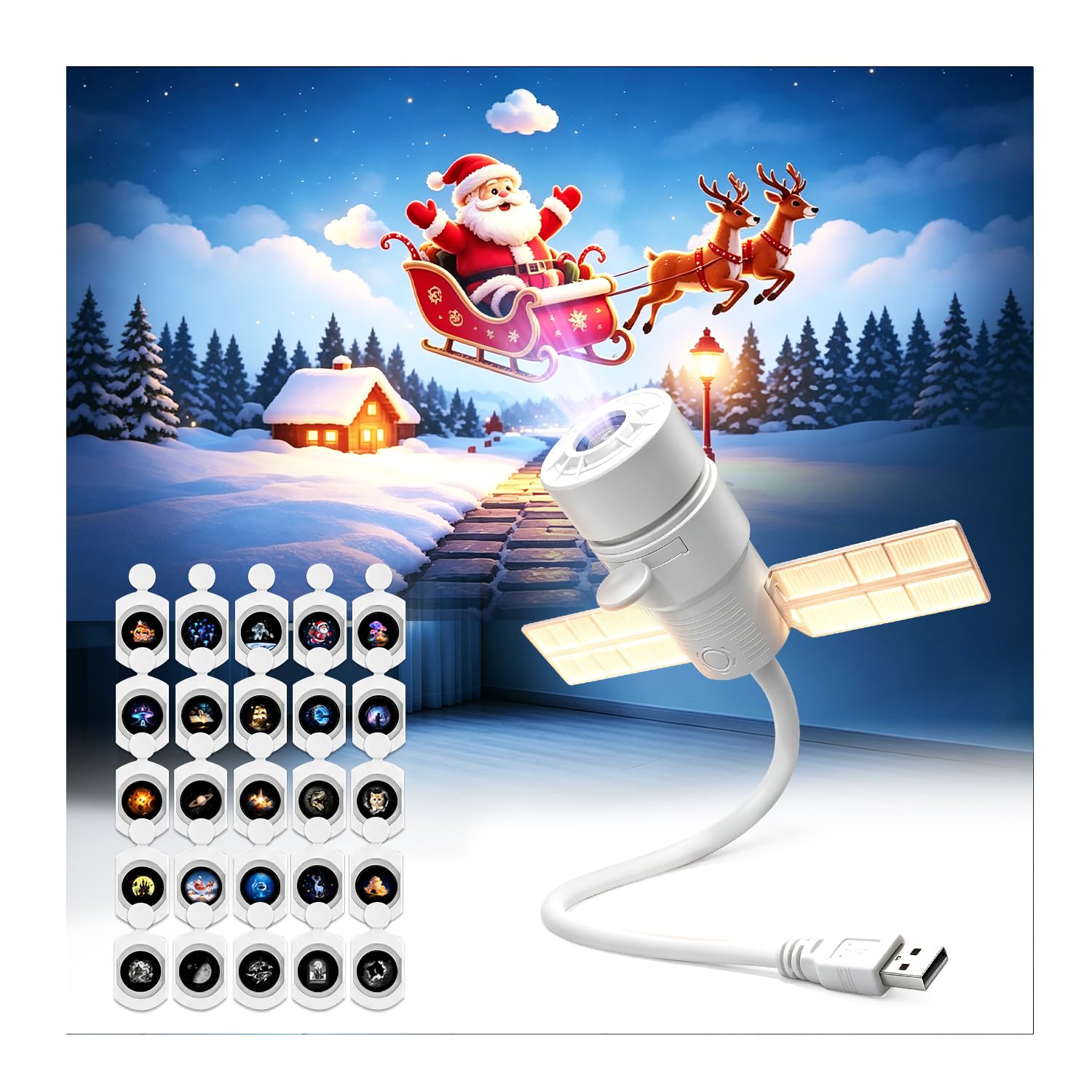 ZDSSY Galaxy Projector for Bedroom, 2-in-1 Star Projector Night Light