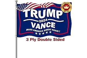 Trump Vance 2024 Flags 3x5 Outdoor UV Protection Trump 2024 Flags for Outside
