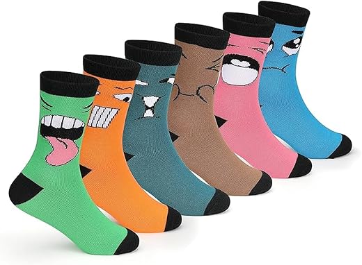 Supersox Regular Length Funny Design Socks for Kid's, Made with Breathable, Anti Odour &amp; Moisture Absorbent Combed Cotton ...